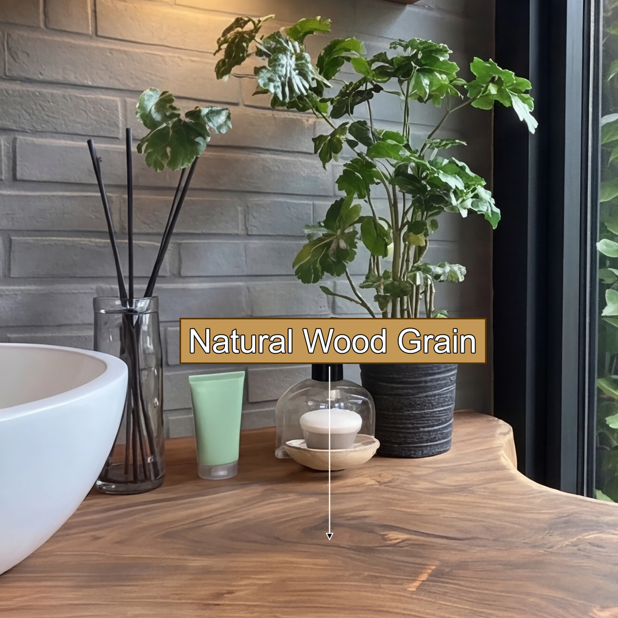 Aurelin Drift Organic Wood Floating Bathroom Vanity - Timberustic Floating Bathroom Vanity