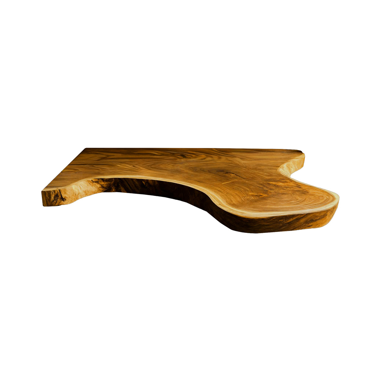 Aurelin Drift Organic Wood Floating Bathroom Vanity Teak - Timberustic Floating Bathroom Vanity