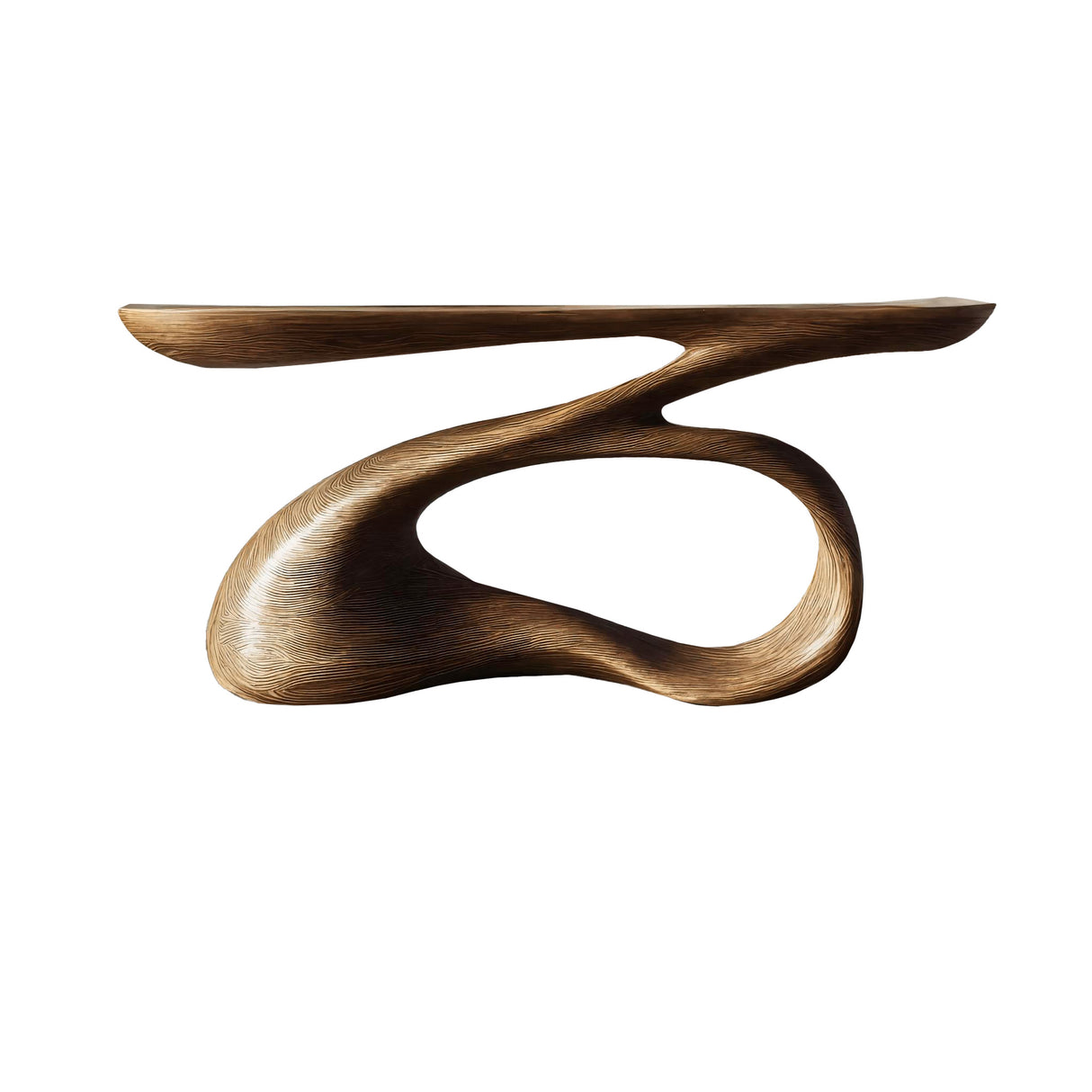 Aurelin Drift Solid Wood Console Table Natural Oak - Timberustic Console Table