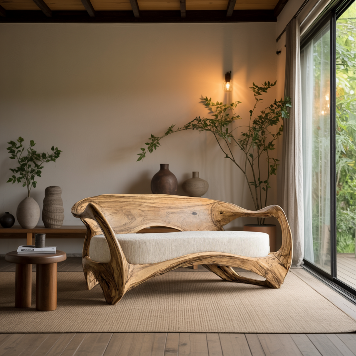 Aurelin Flow Organic Wood Sofa - Timberustic Sofa