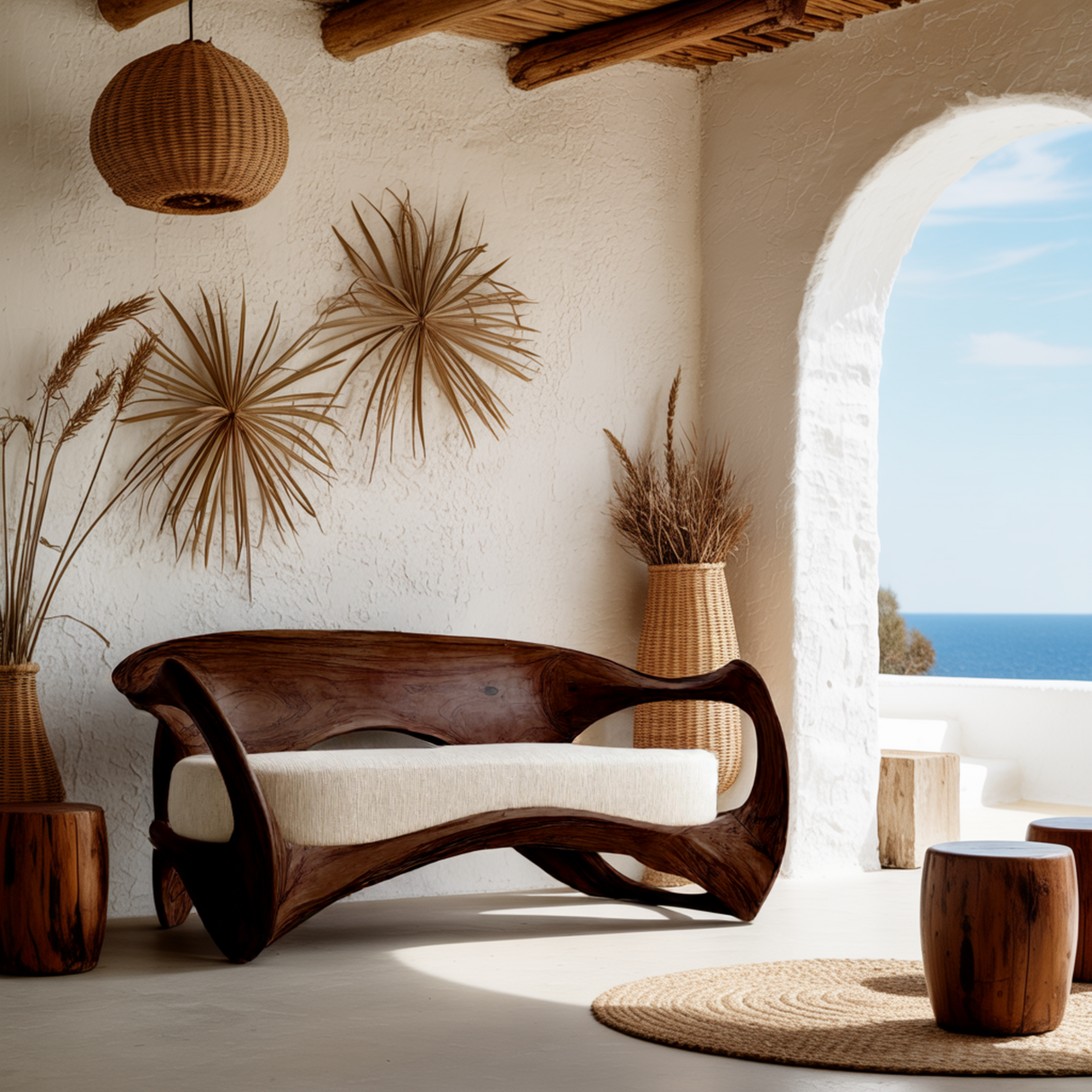 Aurelin Flow Organic Wood Sofa - Timberustic Sofa