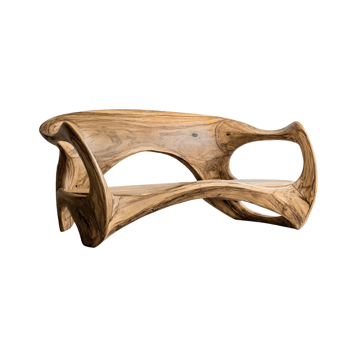 Aurelin Flow Organic Wood Sofa Natural Oak - Timberustic Sofa