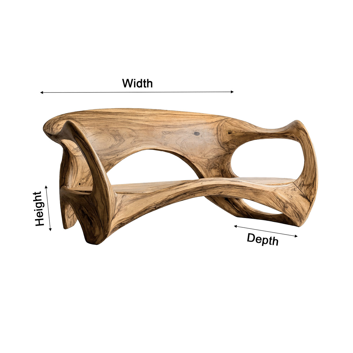 Aurelin Flow Organic Wood Sofa - Timberustic Sofa