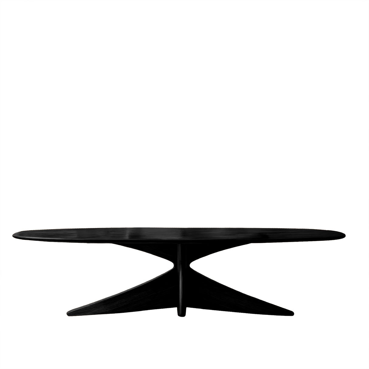 Aureline Sculpted Solid Wood Dining Table Black - Timberustic Dining Table