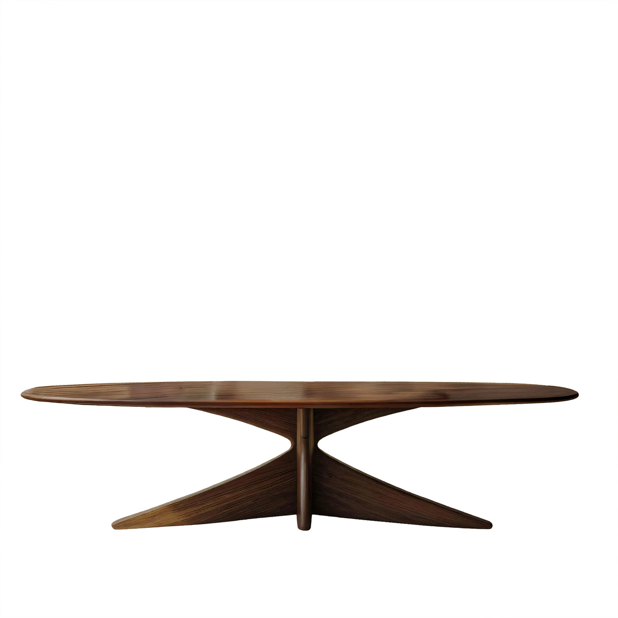 Aureline Sculpted Solid Wood Dining Table Brown - Timberustic Dining Table
