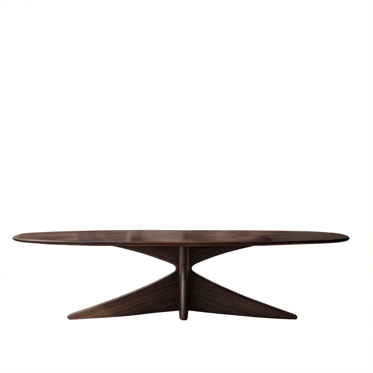 Aureline Sculpted Solid Wood Dining Table Dark Walnut - Timberustic Dining Table