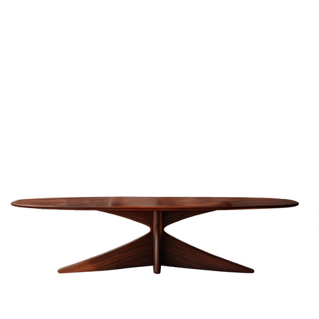Aureline Sculpted Solid Wood Dining Table
