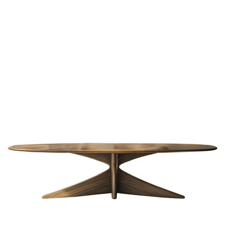 Aureline Sculpted Solid Wood Dining Table