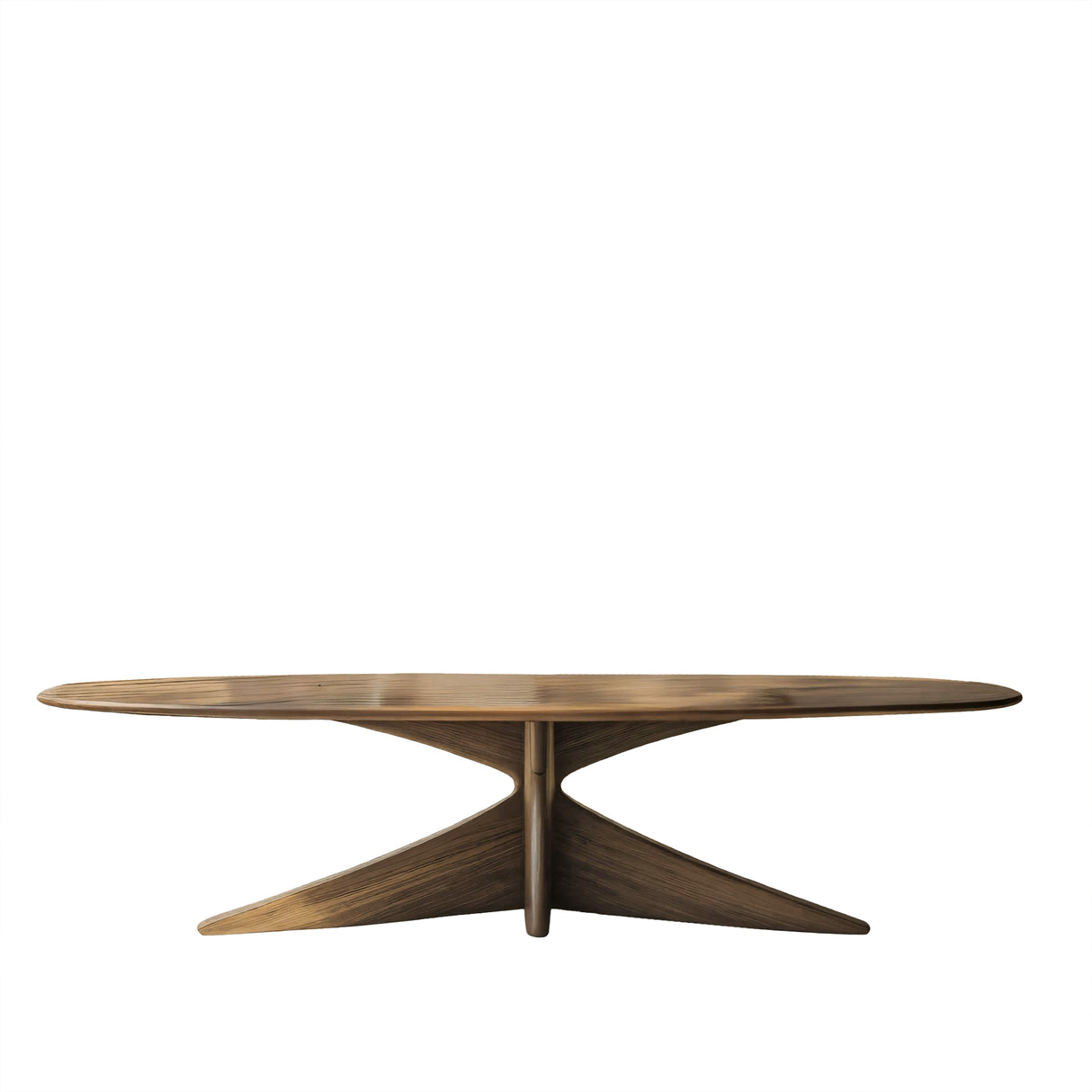 Aureline Sculpted Solid Wood Dining Table Natural Oak - Timberustic Dining Table