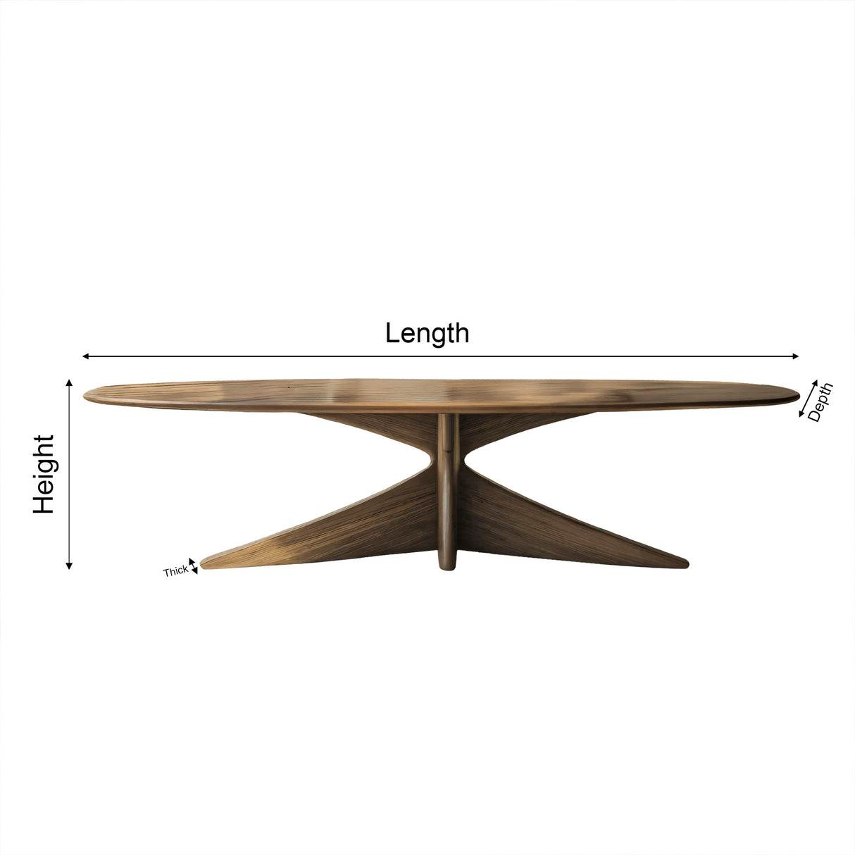 Aureline Sculpted Solid Wood Dining Table - Timberustic Dining Table