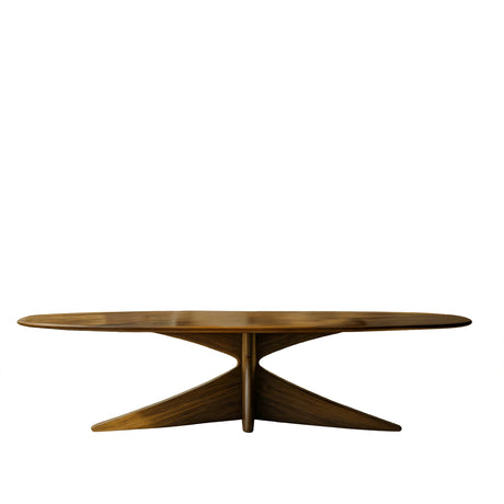 Aureline Sculpted Solid Wood Dining Table
