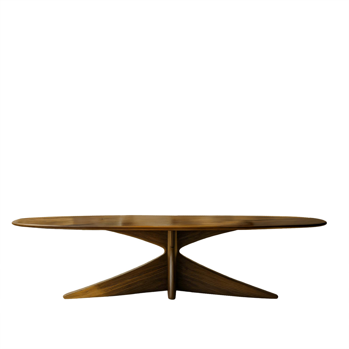 Aureline Sculpted Solid Wood Dining Table Teak - Timberustic Dining Table