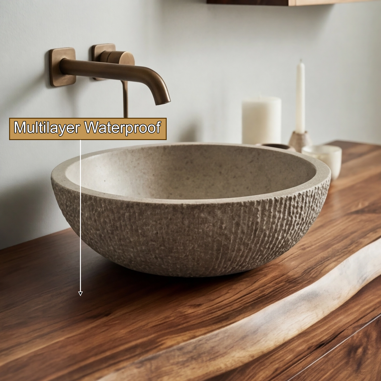 Aurelion Live Edge Solid Wood Floating Bathroom Vanity with Drawers SPA943999 - Timberustic Floating Bathroom Vanity With Drawers