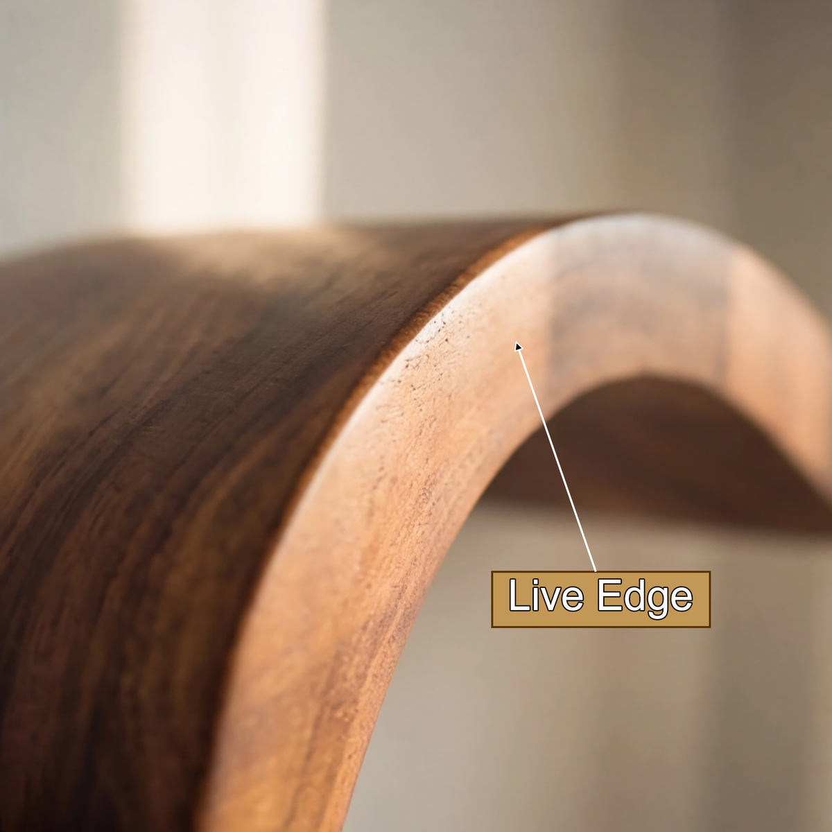 Aurelion Sculpted Solid Wood Floating Shelf - Timberustic Floating Shelf
