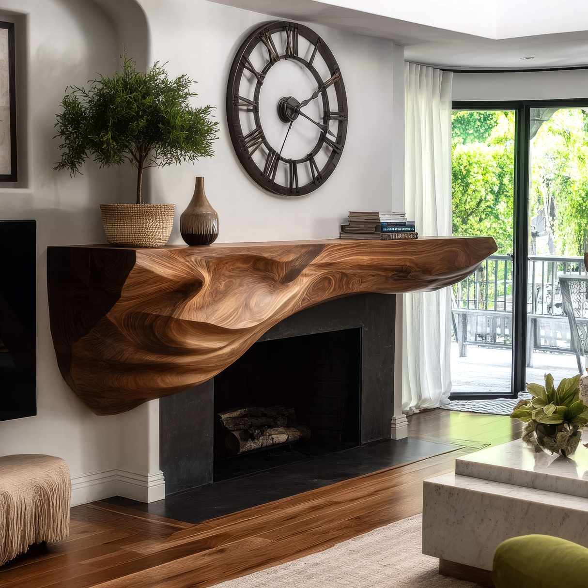 Aurelios Handcrafted Fireplace Mantel Shelf SPA925320