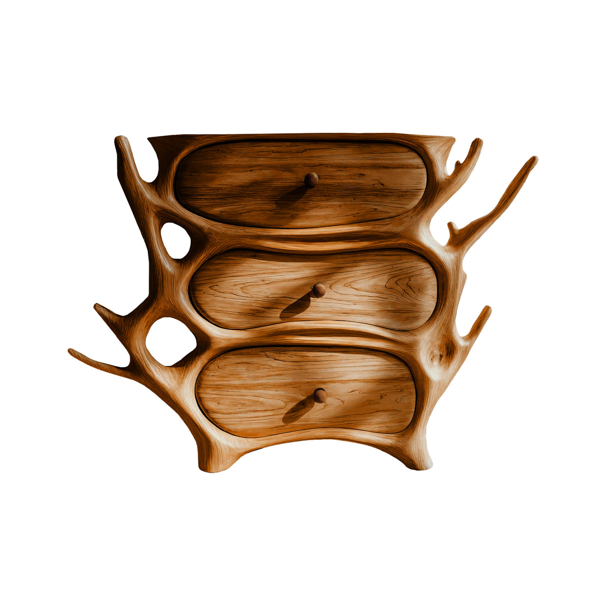 Aurelius Sculpted Solid Wood Sideboard Cabinet