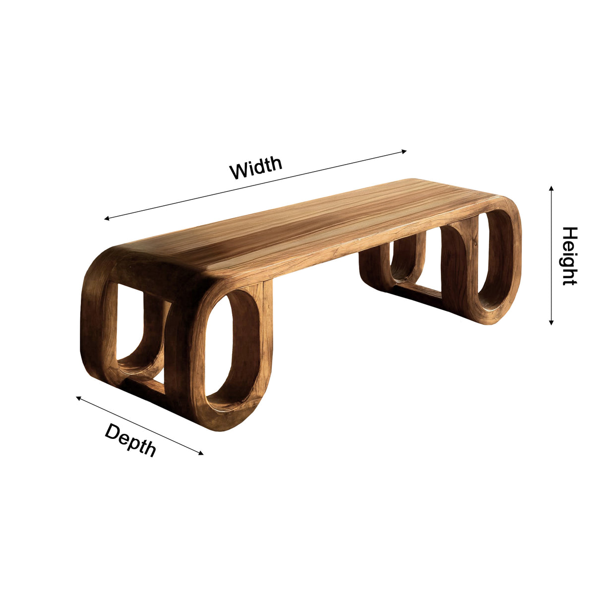 Auren Loop Woodcrafted Bed Bench