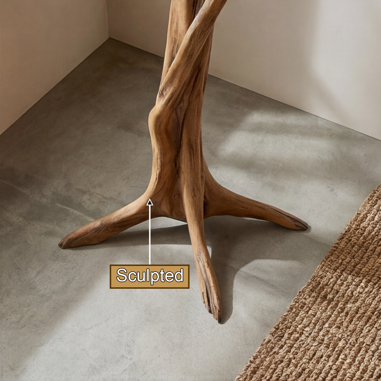 Aurenvale Sculpted Solid Wood Tree Coat Rack - Timberustic Tree Coat Rack