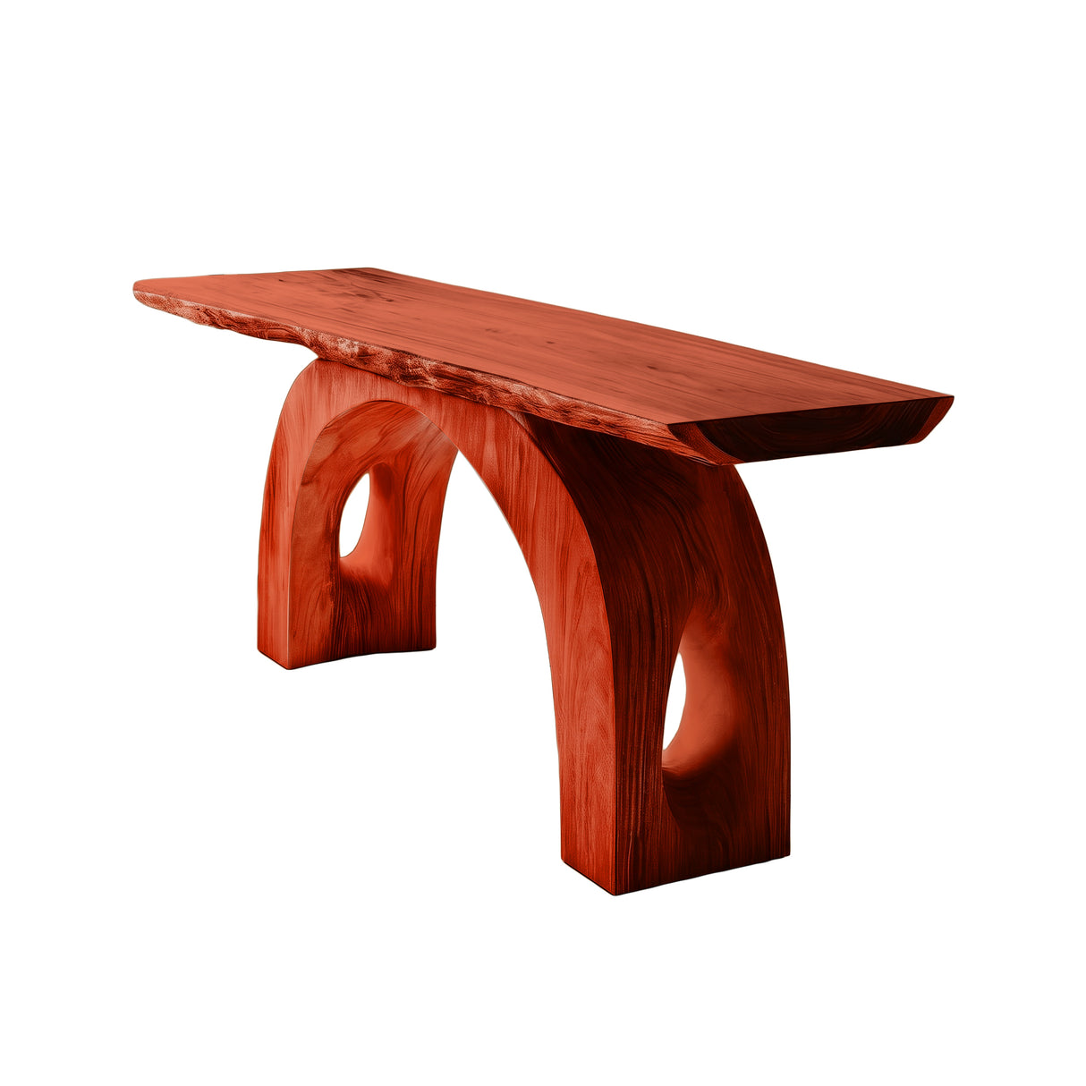 Aurevian Live Edge Solid Wood Console Table