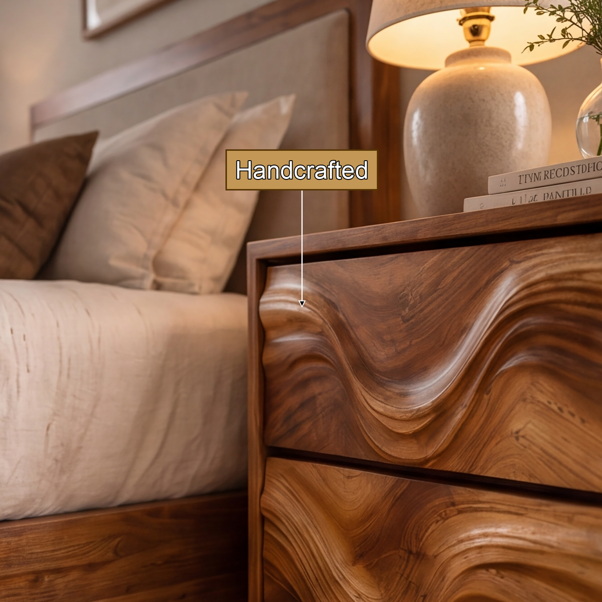 Aurevon Handcrafted Solid Wood Nightstand SPA324242 - Timberustic Nightstand