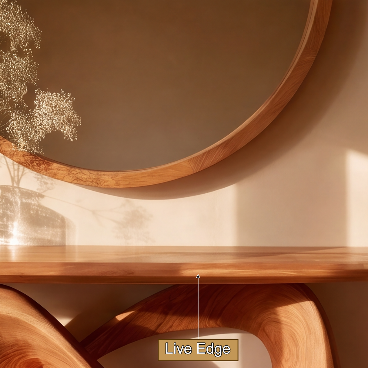 Aurexis Sculpted Solid Wood Console Table - Timberustic Console Table