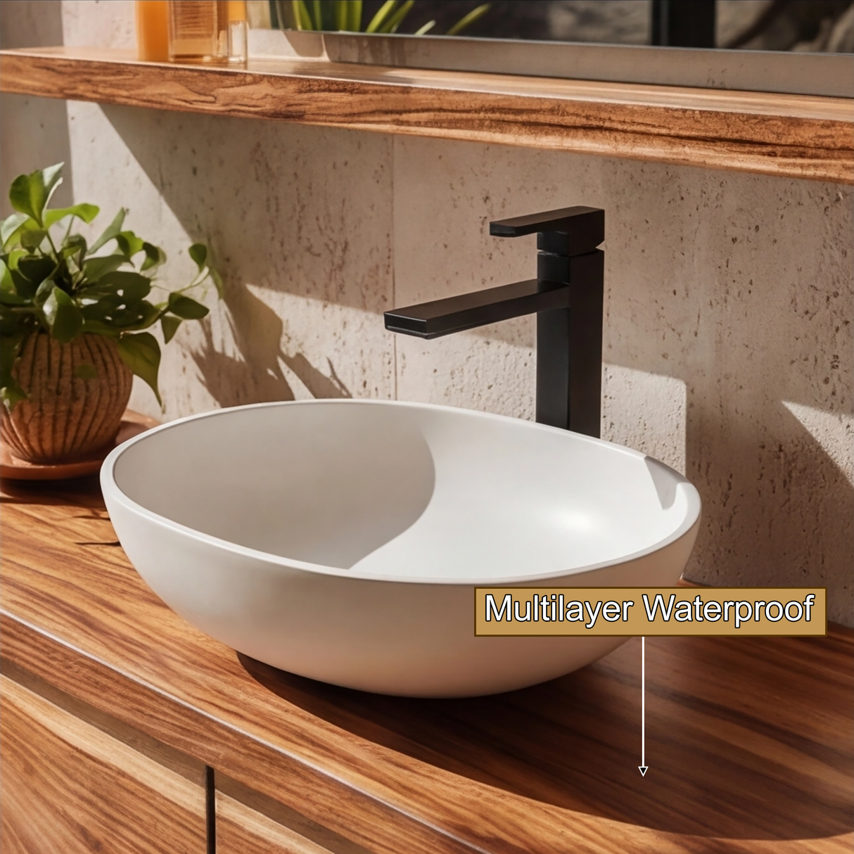 Avenra Flow Solid Wood Bathroom Vanity with Drawers - Timberustic Freestanding Bathroom Vanity with Drawers