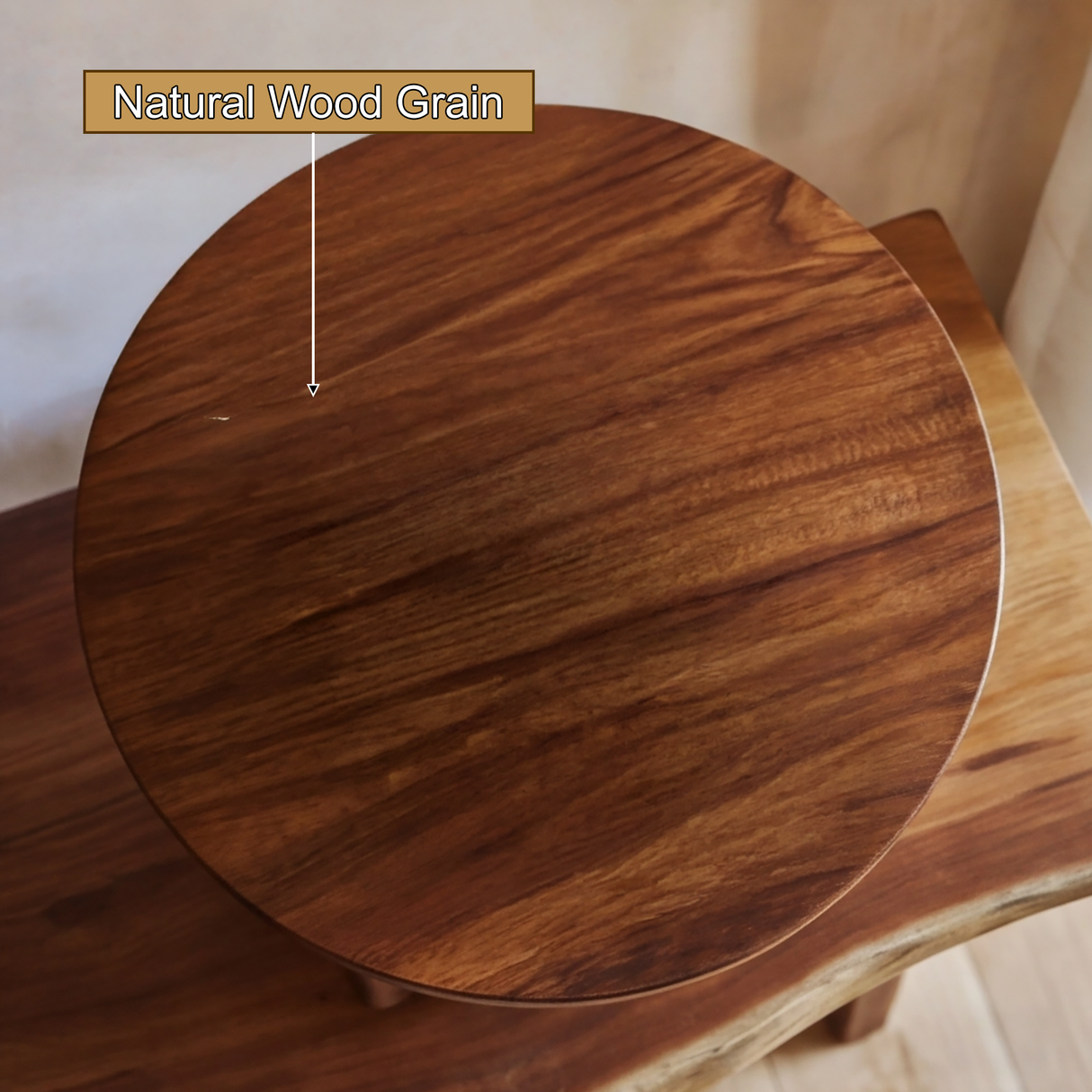 Avenra Sculpted Solid Wood Pedestal Stand - Timberustic Pedestal Stand
