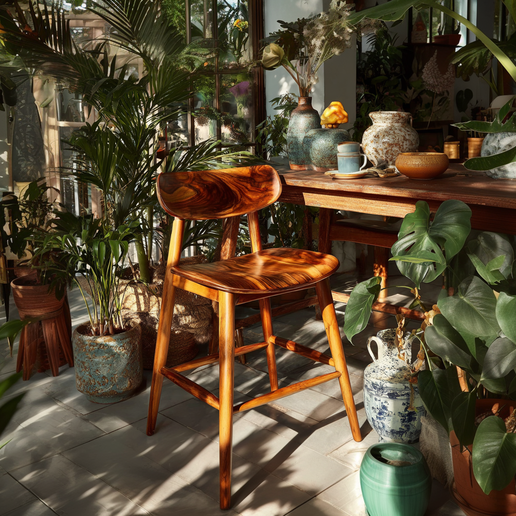 Averin Grove Solid Wood Bar Stool - Timberustic Bar Stool