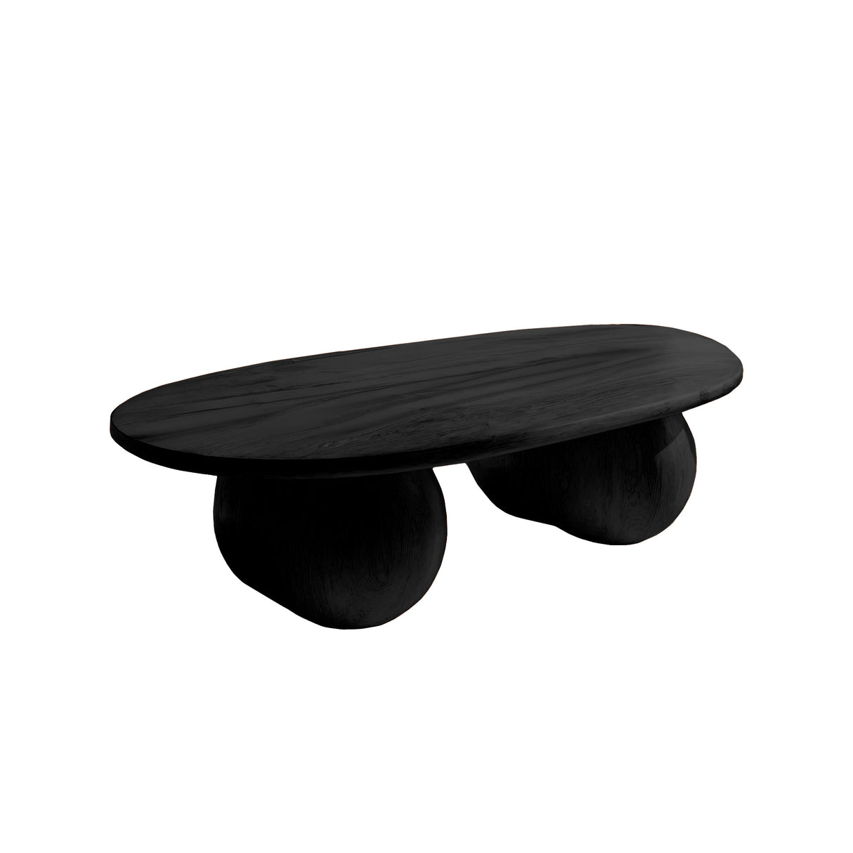 Averon Round Solid Wood Coffee Table Black - Timberustic Coffee Table
