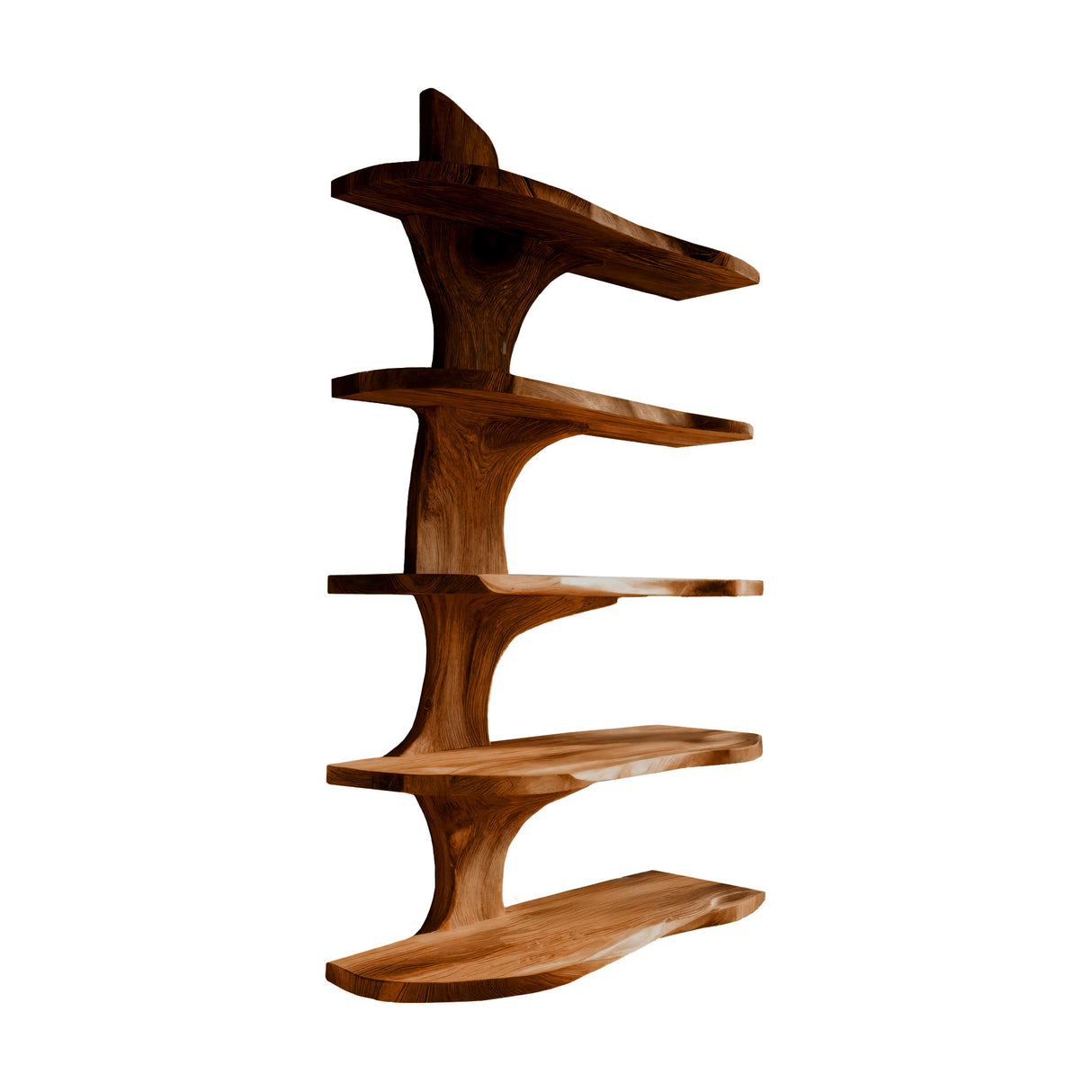 Averon Trunk Flow Floating Kitchen Shelf Brown - Timberustic Floating Kitchen Shelf