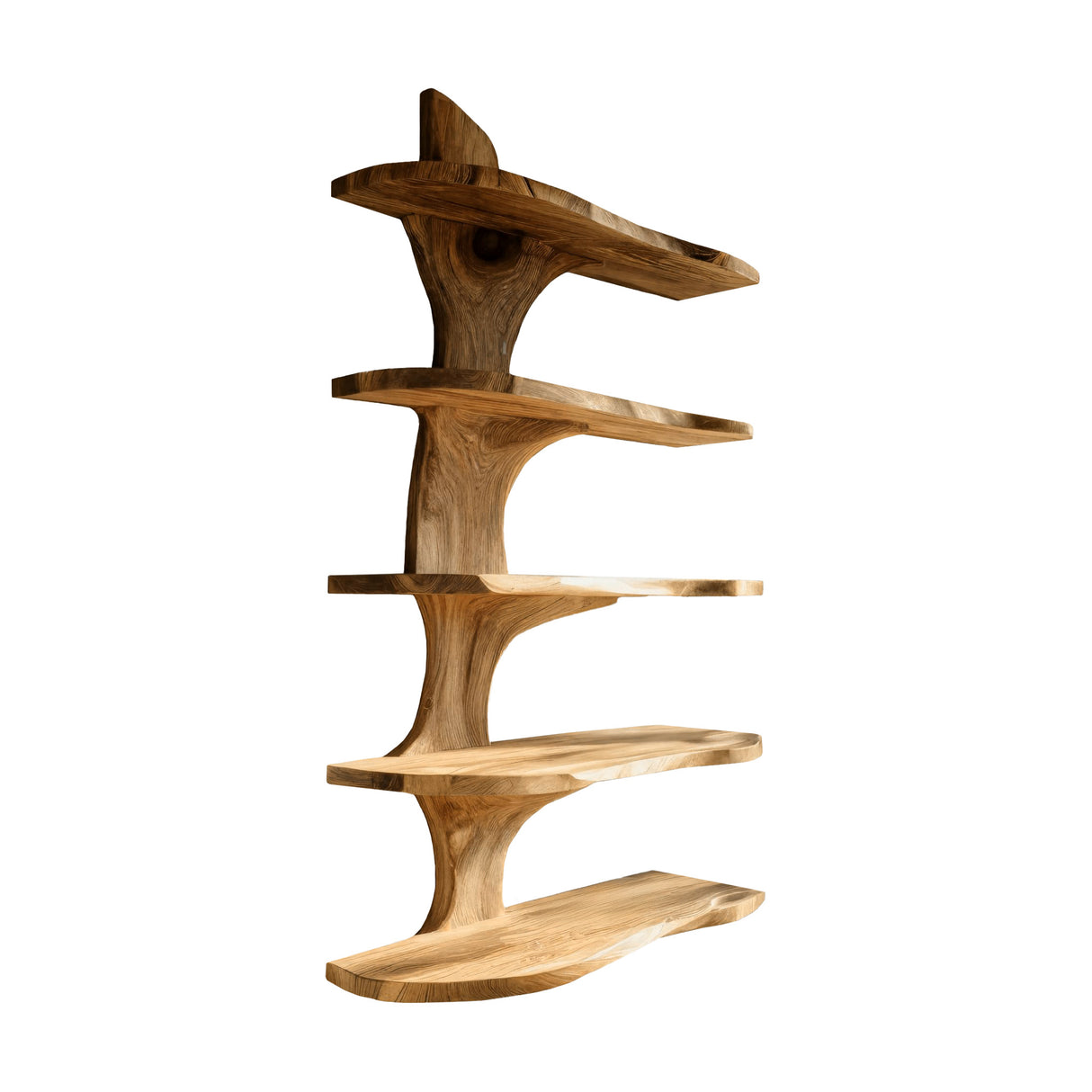 Averon Trunk Flow Floating Kitchen Shelf Natural Oak - Timberustic Floating Kitchen Shelf