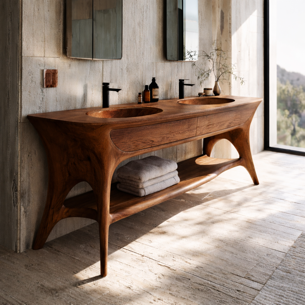 Averra Solid Wood Freestanding Bathroom Vanity with Drawers - Timberustic Freestanding Bathroom Vanity with Drawers