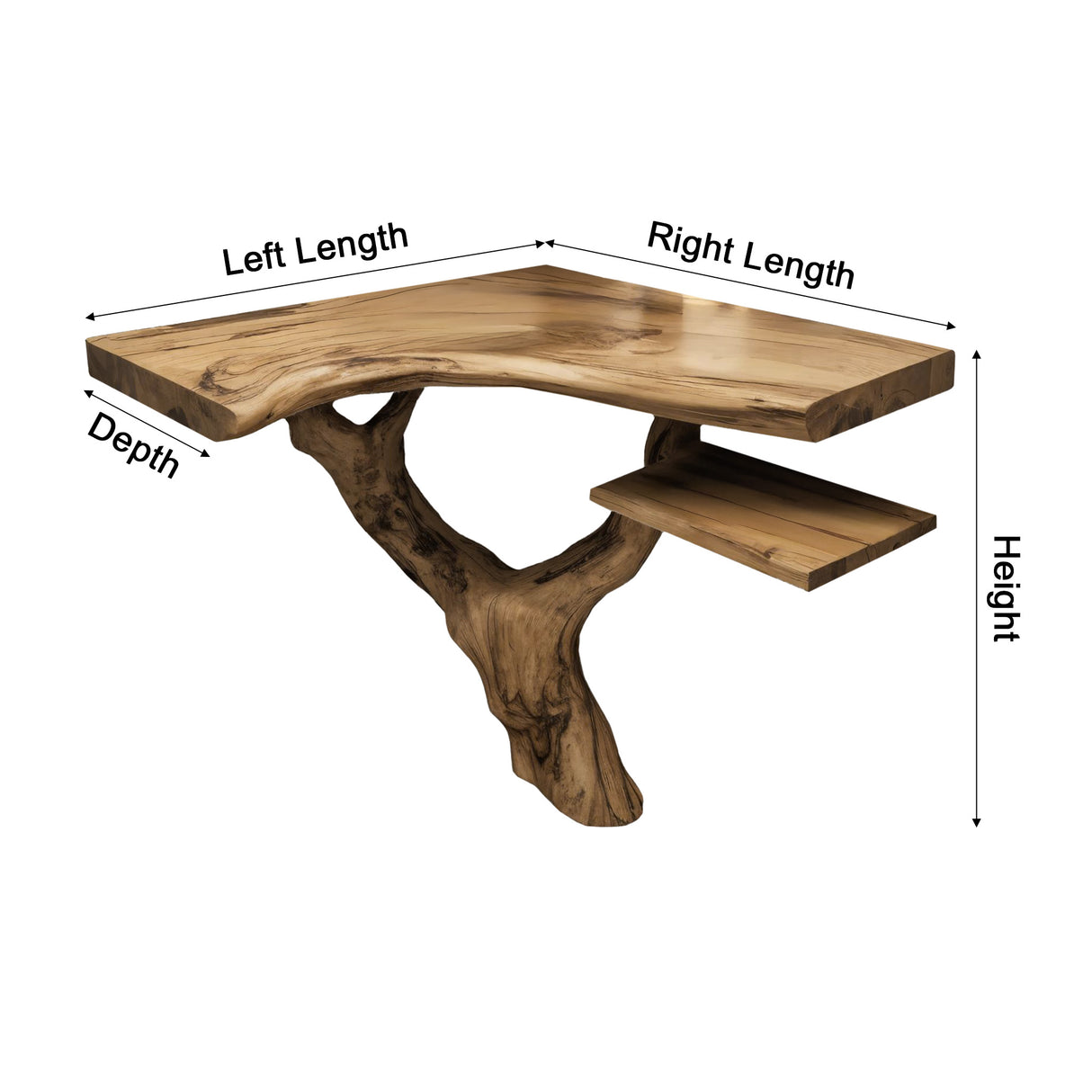 Branchform Solid Wood Corner Bathroom Vanity