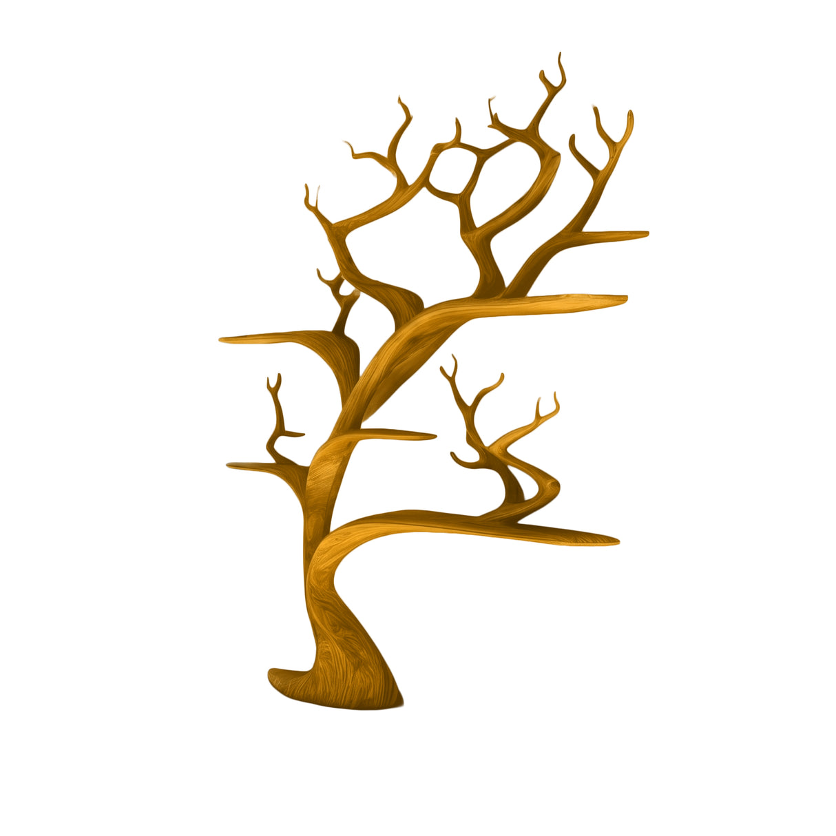 Branthollow Handcrafted Solid Wood Tree Bookshelf