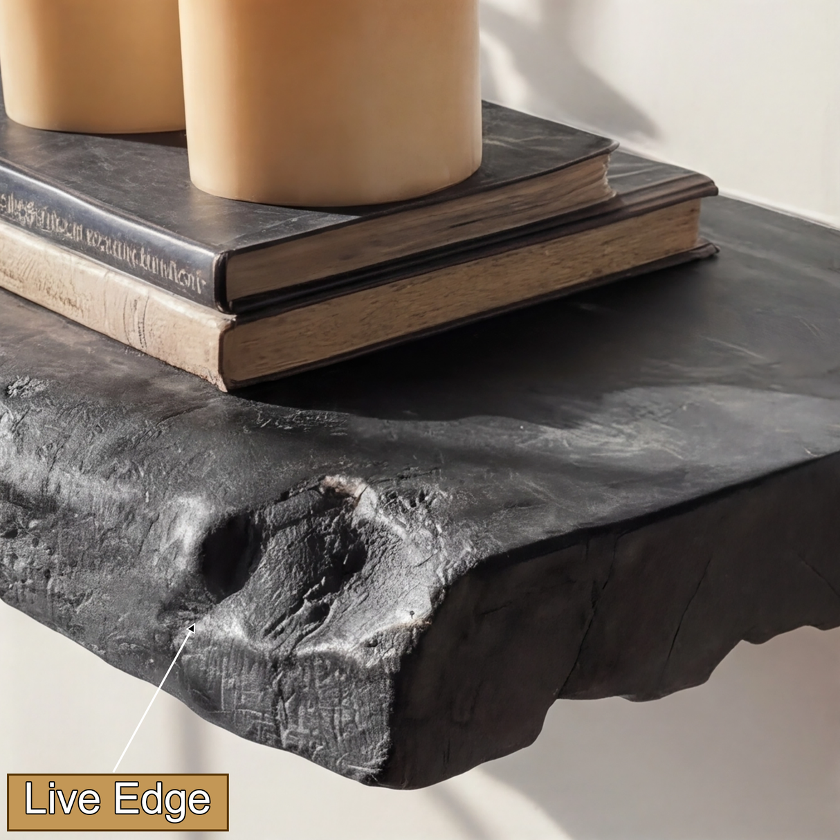Bravik Handcrafted Solid Wood Floating Shelf SPA561489 - Timberustic Floating Shelf