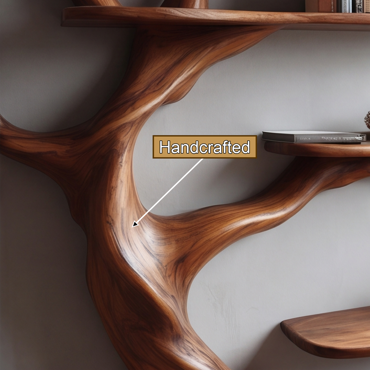 Briarcrest Handcrafted Solid Wood Tree Bookshelf - Timberustic Tree Bookshelf