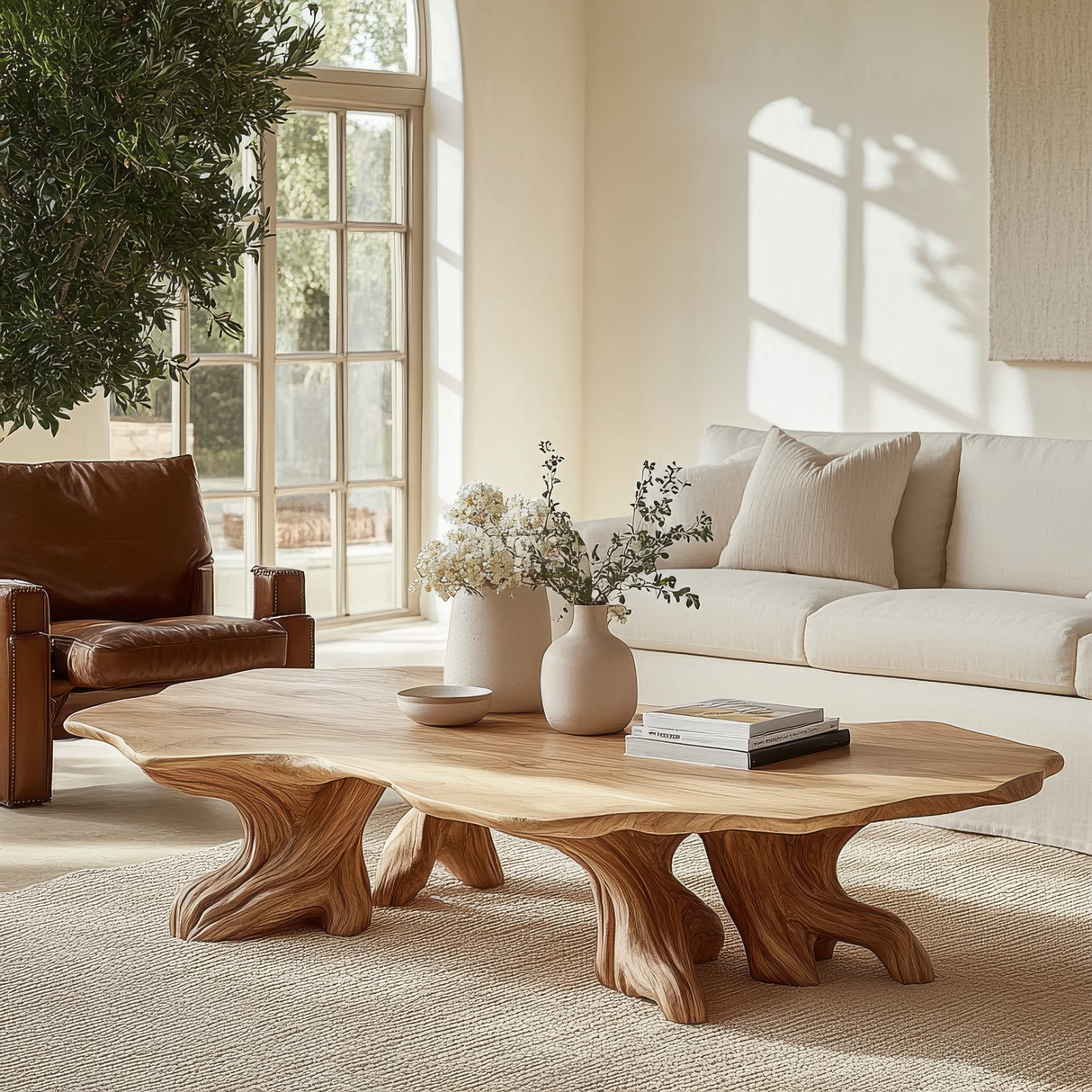 Caelith Live Edge Solid Wood Coffee Table - Timberustic Coffee Table
