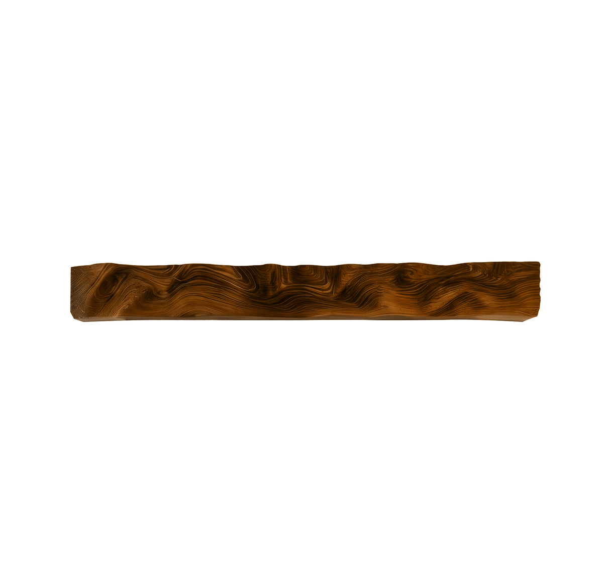 Caelthorn Carved Solid Wood Fireplace Mantel Shelf Brown - Timberustic Fireplace Mantel Shelf