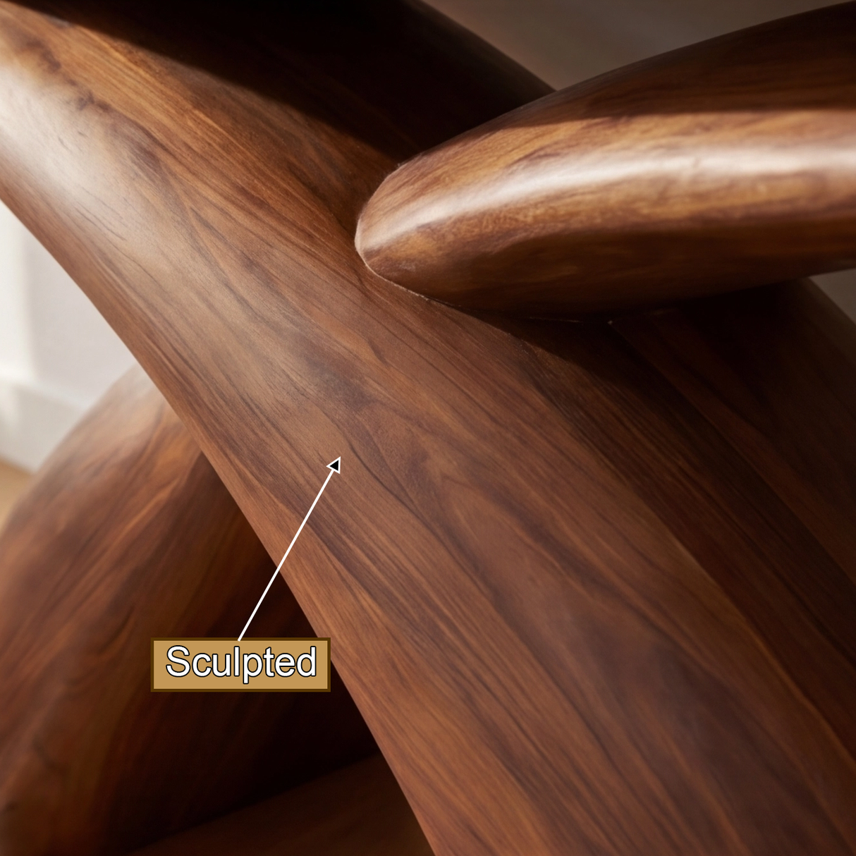 Caelvyn Sculpted Solid Wood Console Table - Timberustic Console Table