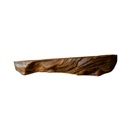 Calen Live-Edge Solid Wood Fireplace Mantel Shelf