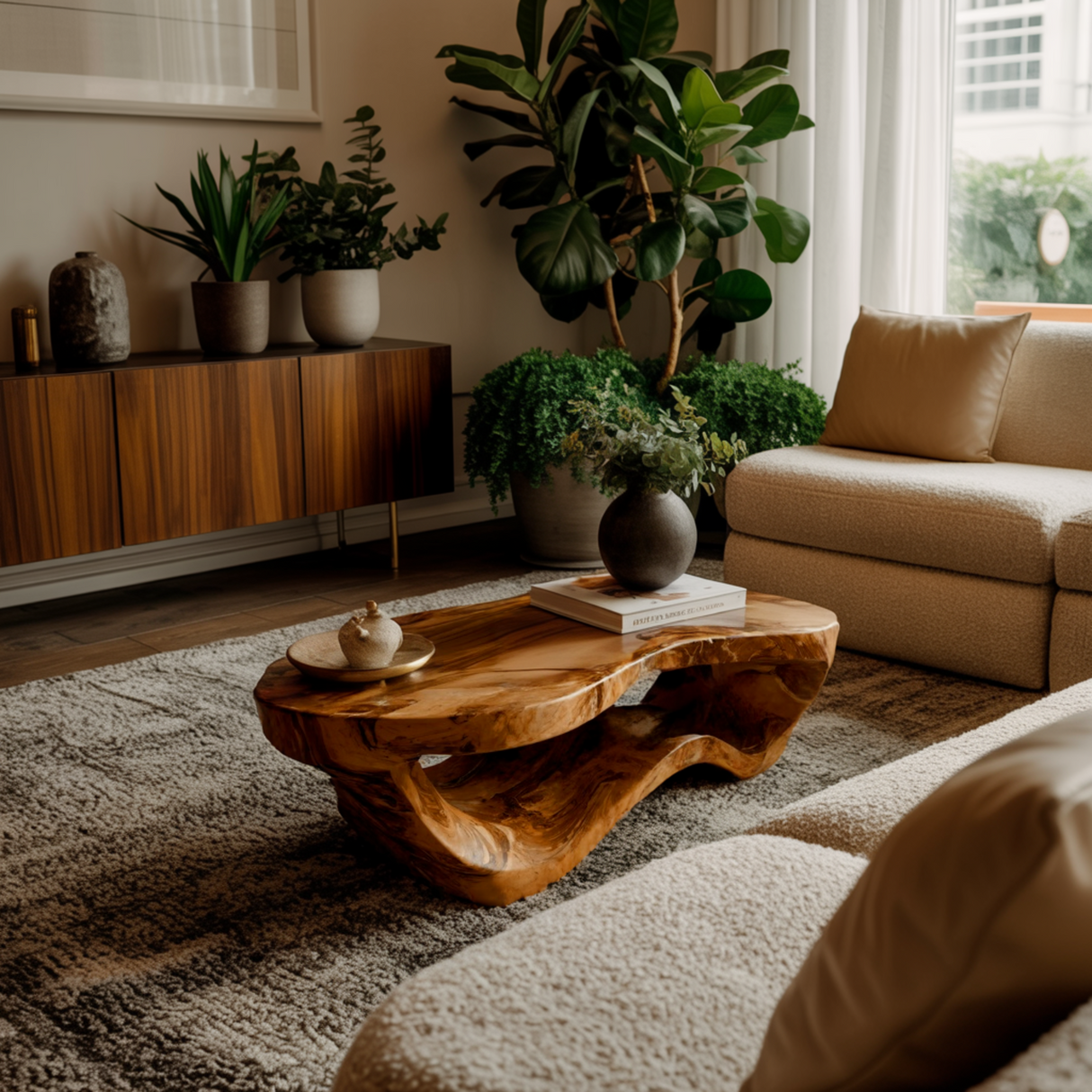 Calven Drift Solid Wood Coffee Table - Timberustic Coffee Table