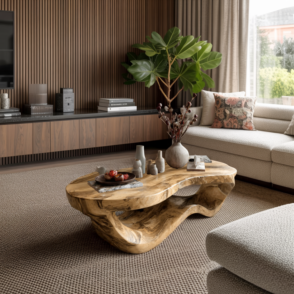 Calven Drift Solid Wood Coffee Table - Timberustic Coffee Table
