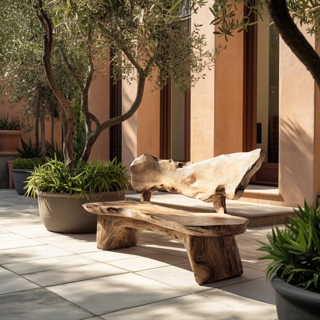 Coastline Drift Handcrafted Solid Wood Outdoor Bench - Timberustic Bench