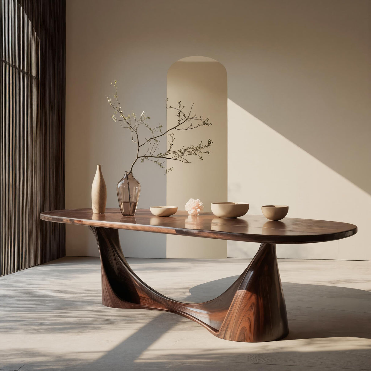 Contemporary Organic Solid Wood Dining Table - Timberustic Dining Table