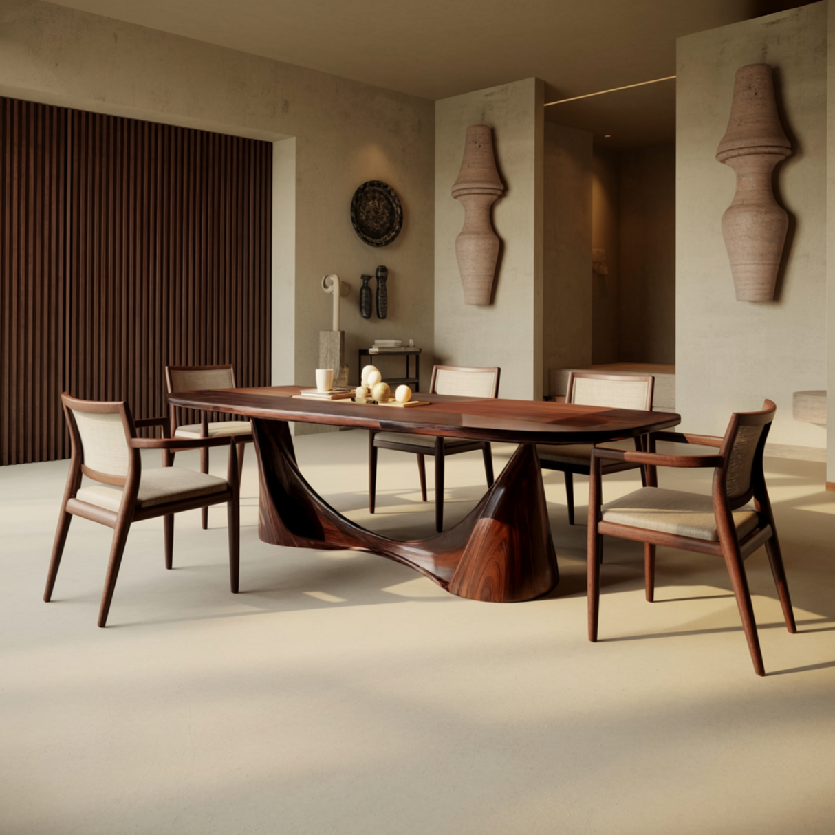 Contemporary Organic Solid Wood Dining Table - Timberustic Dining Table