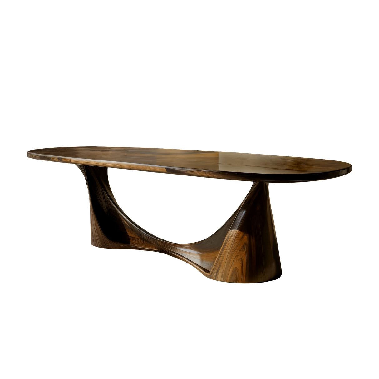 Contemporary Organic Solid Wood Dining Table Brown - Timberustic Dining Table