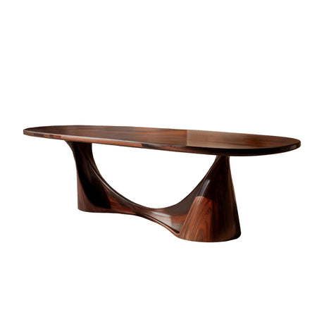 Contemporary Organic Solid Wood Dining Table