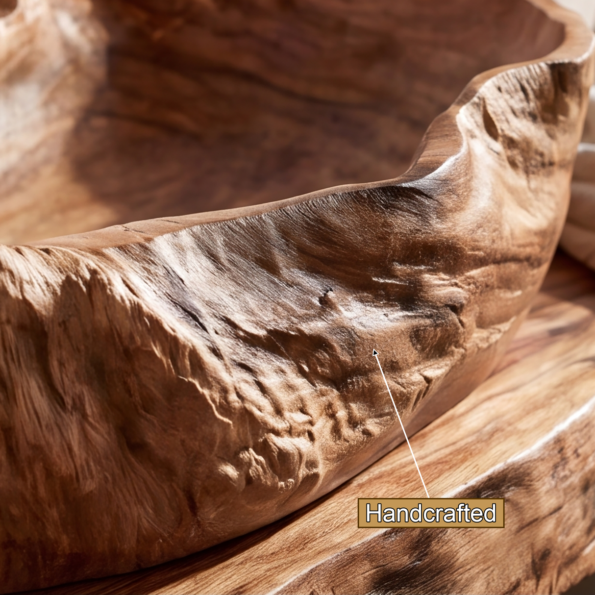 Coralhaven Handcrafted Solid Wood Vessel Sink - Timberustic Vessel Sinks