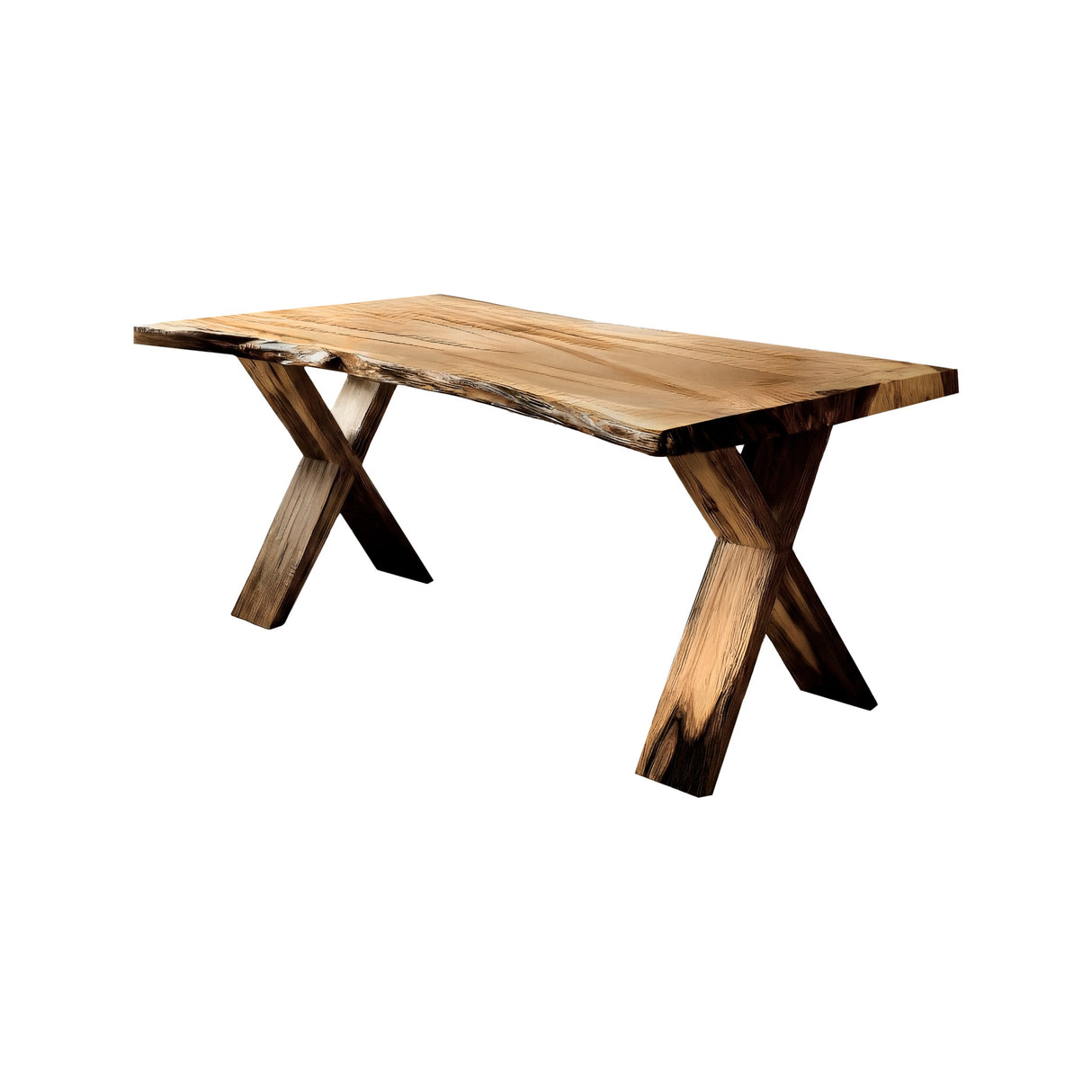 Crosscrest Live Edge Solid Wood Desk