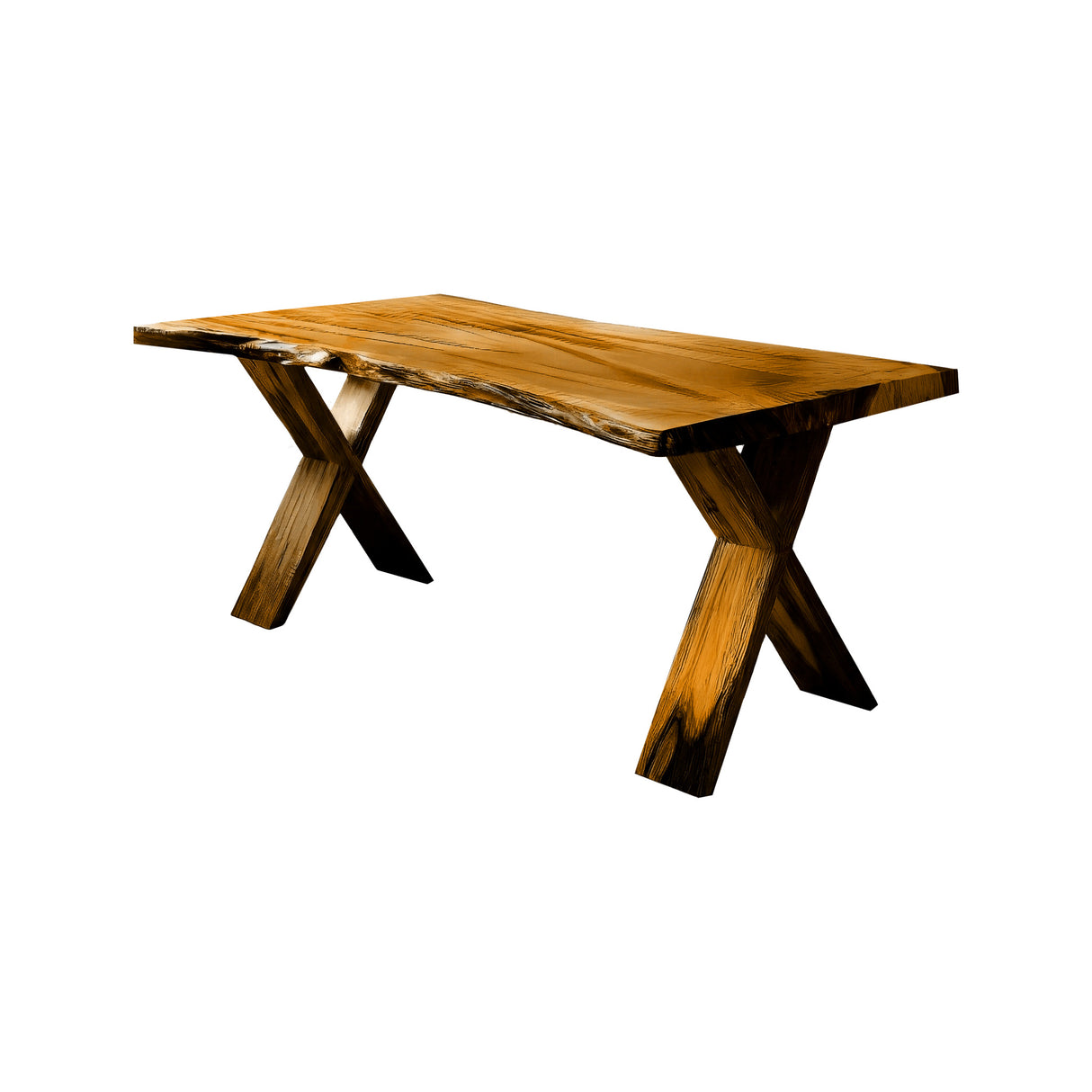 Crosscrest Live Edge Solid Wood Desk